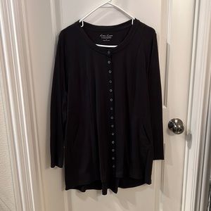 Linea leisure lux, black, embellished tunic by Louis Dell olio